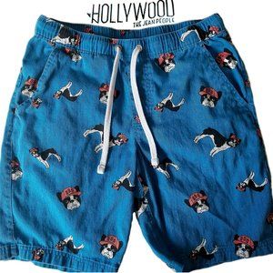 Men's Dog Allover Print Casual Shorts